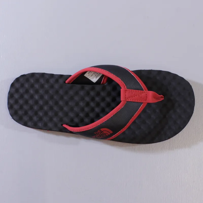 The North Face Mens Base Camp Flip Flops Black Red-2