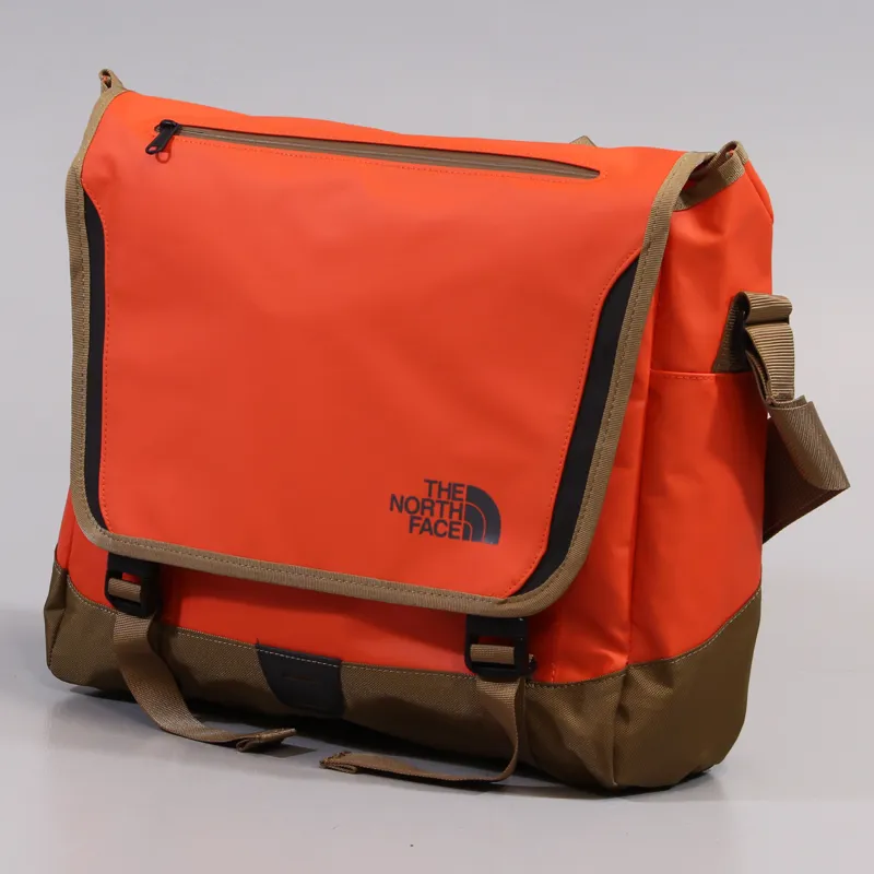 North Face Base Camp Messenger Bag Orange Brown