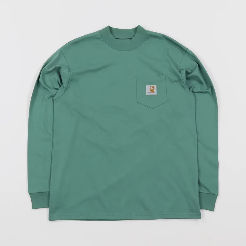 Carhartt WIP x Brain Dead Swan Long Sleeve T Shirt Ocean Green-1