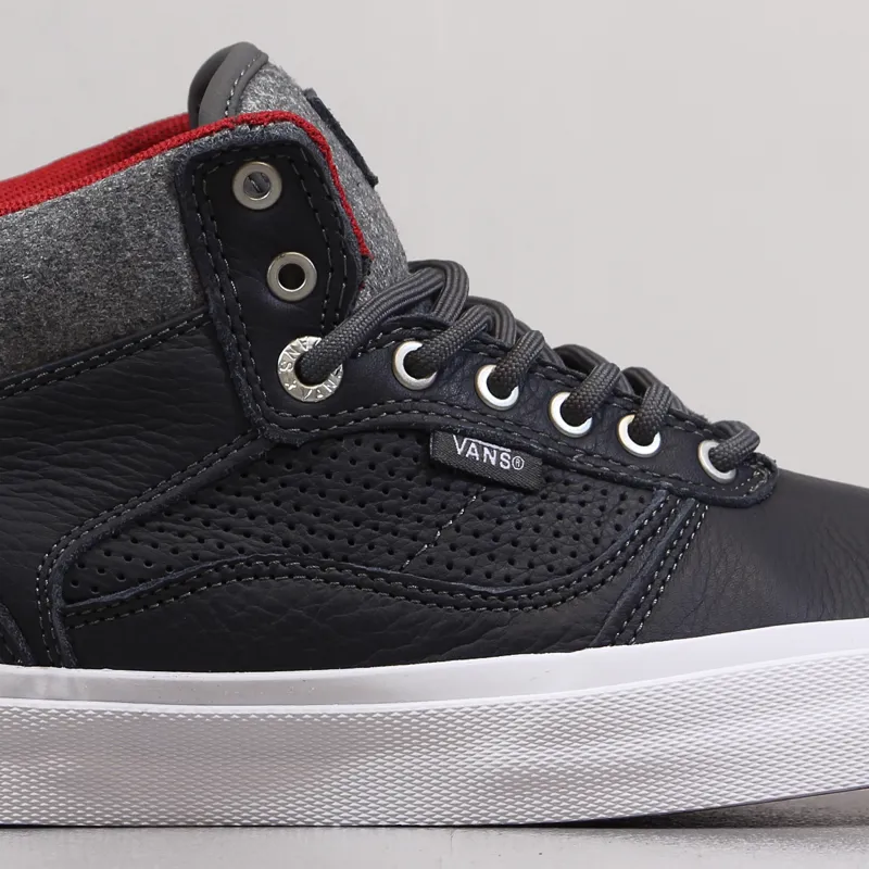 Vans Off The Wall Bedford Mid Top Trainers Leather Skate Shoes
