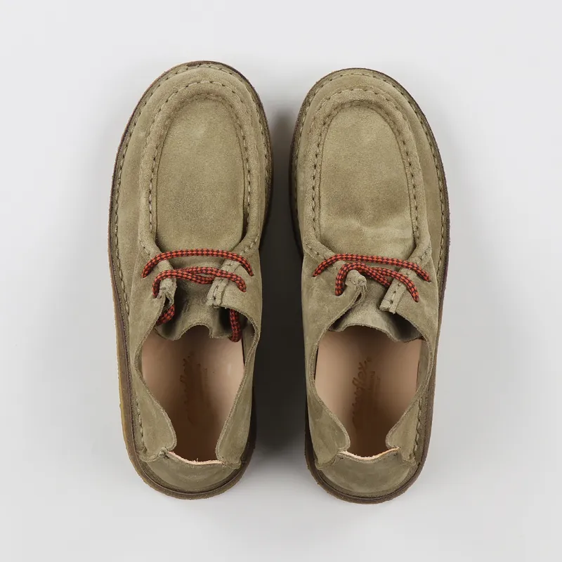 Astorflex Mens Italian Beenflex Suede Moccasin Shoes Stone Brown