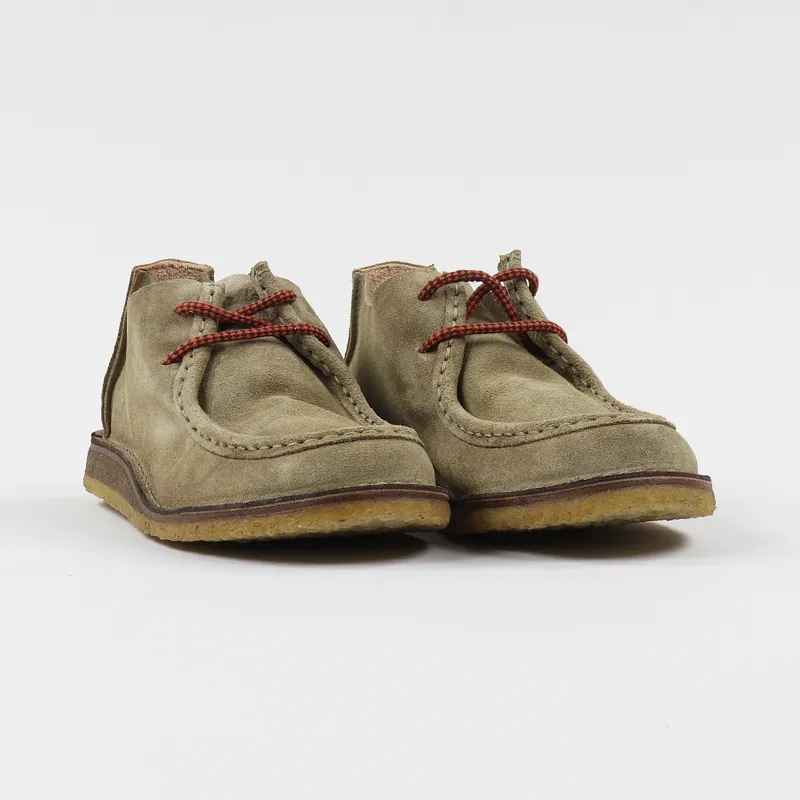 Astorflex Mens Italian Beenflex Suede Moccasin Shoes Stone Brown