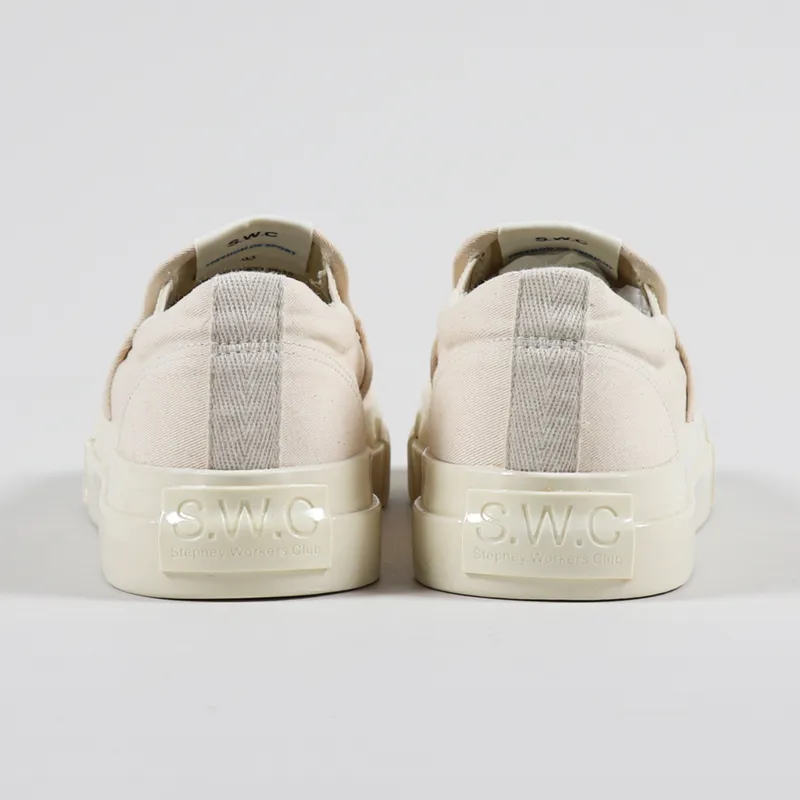 Stepney Workers Club Lister Shoes Canvas Ecru-6