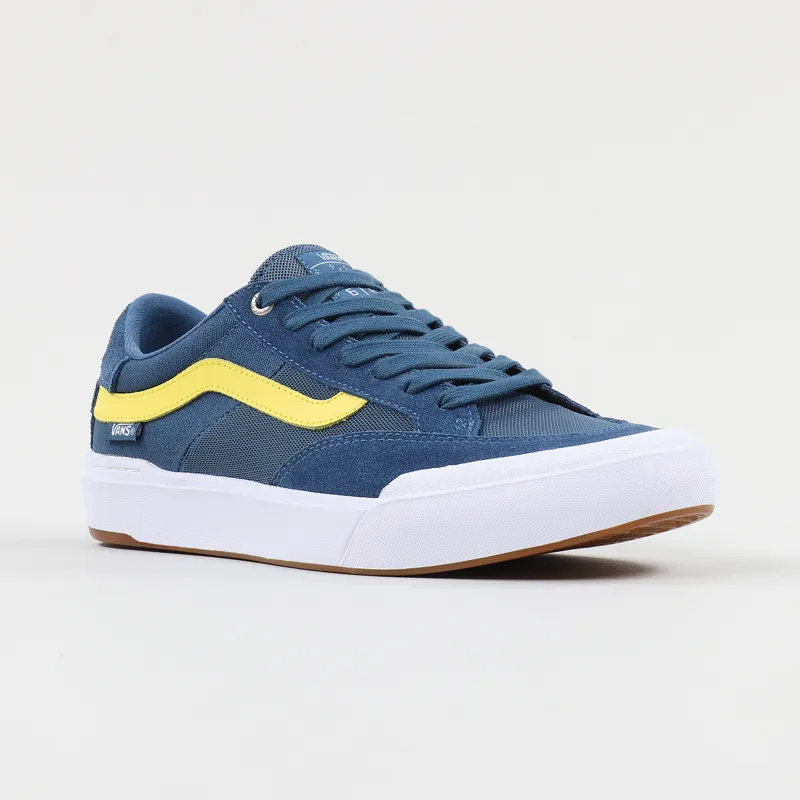 Oeganda invoer Kleuterschool Vans Mens Skate Berle Pro Suede Shoes STV Navy Blue White Yellow