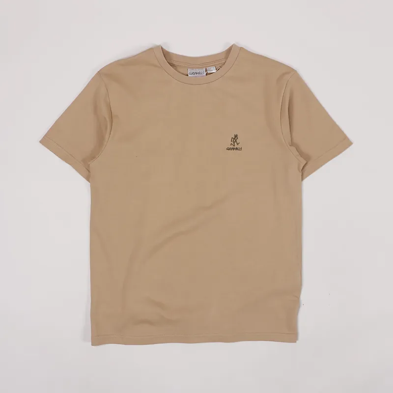 Gramicci Big Runningman T Shirt Beige-1