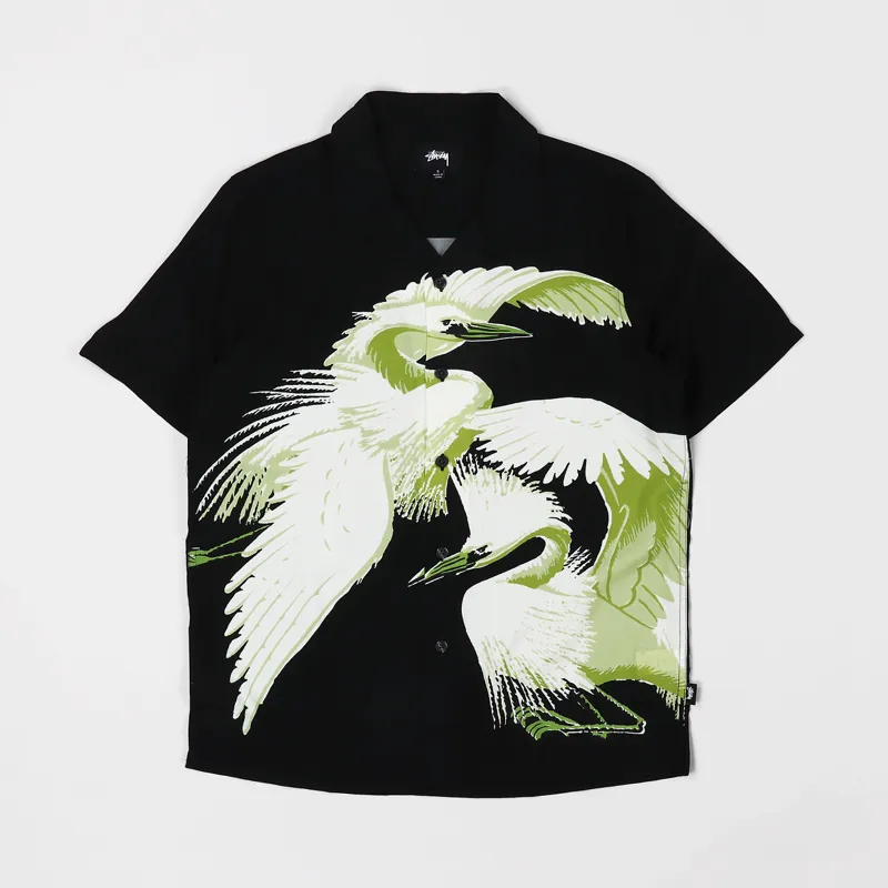 Stussy Big Crane Shirt Black