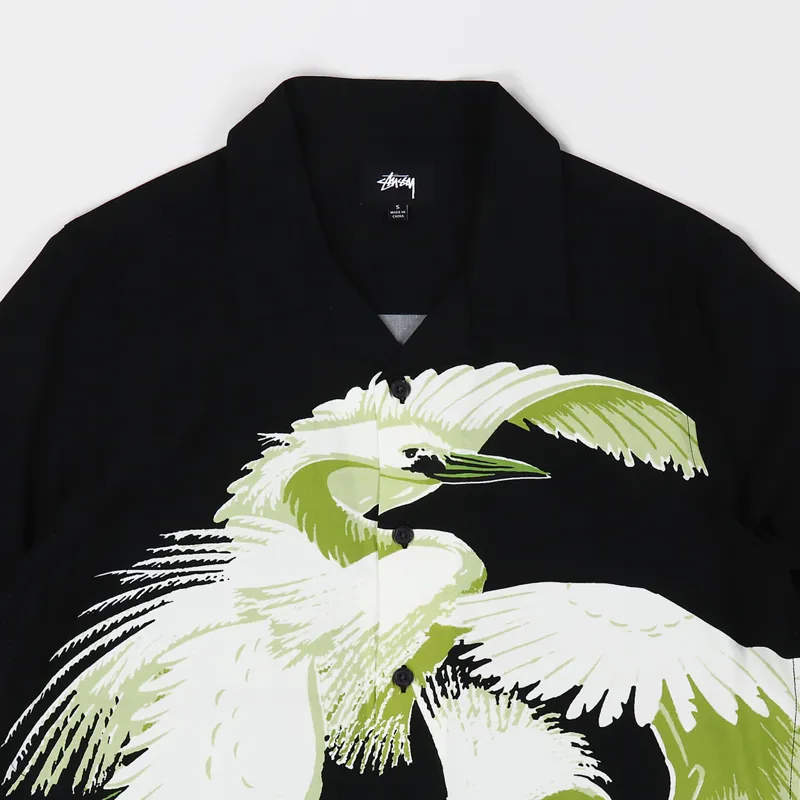 Stussy Big Crane Shirt Black-1