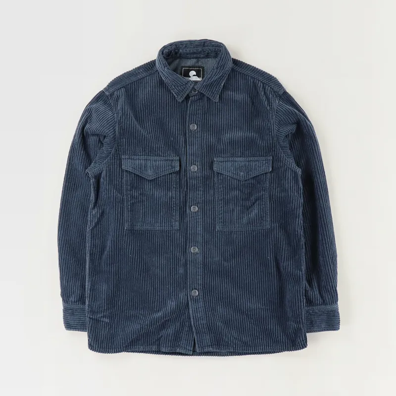 Edwin Long Sleeve Cord Big Shirt Ebony