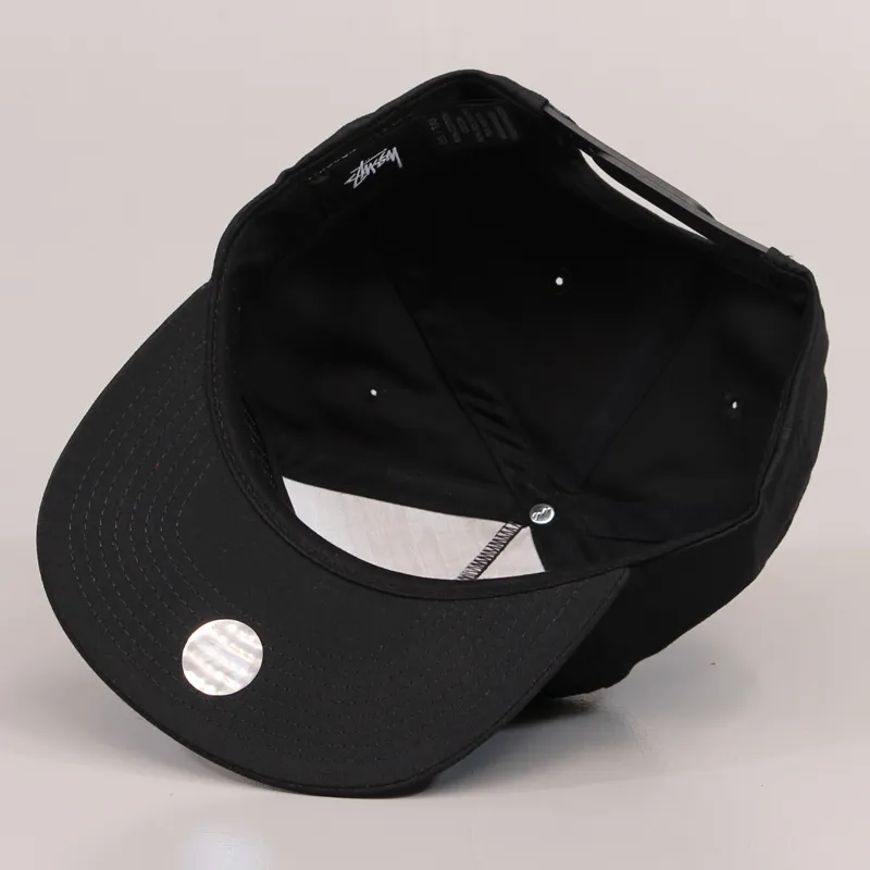 Stussy Big SS Link Snapback Cap Black-3