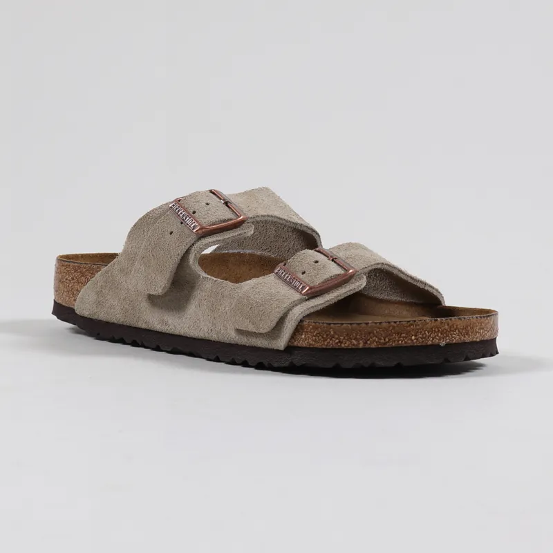 Arizona Sandals Suede Taupe Birkenstock