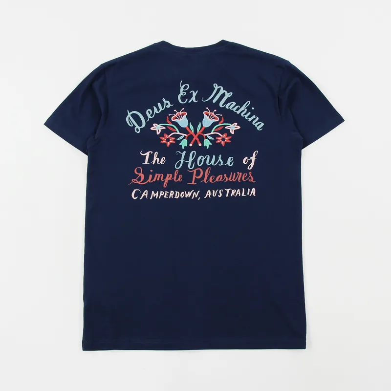 Deus Ex Machina Bjorn Camperdown T Shirt Navy