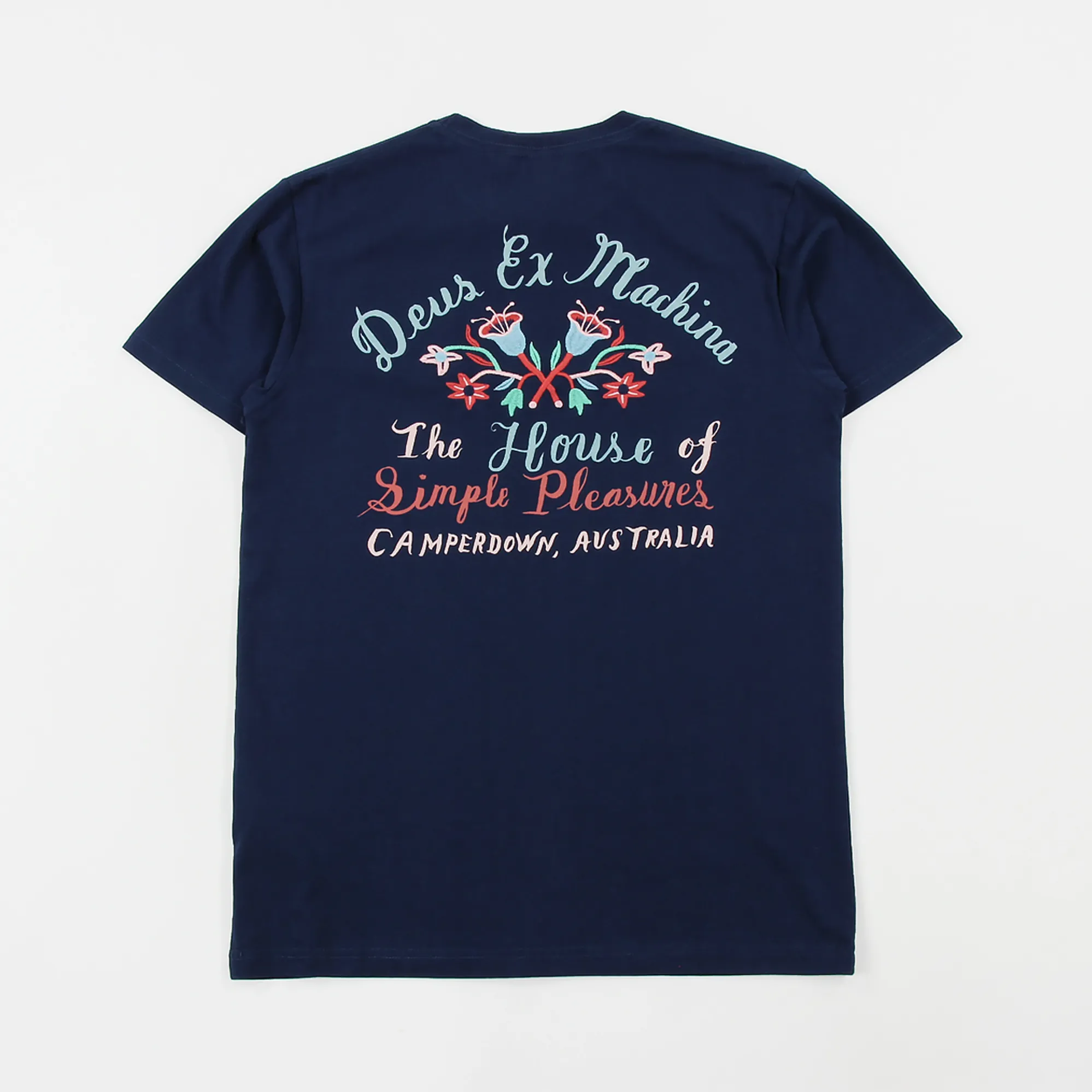 Deus Ex Machina Bjorn Camperdown T Shirt Navy - Main Image