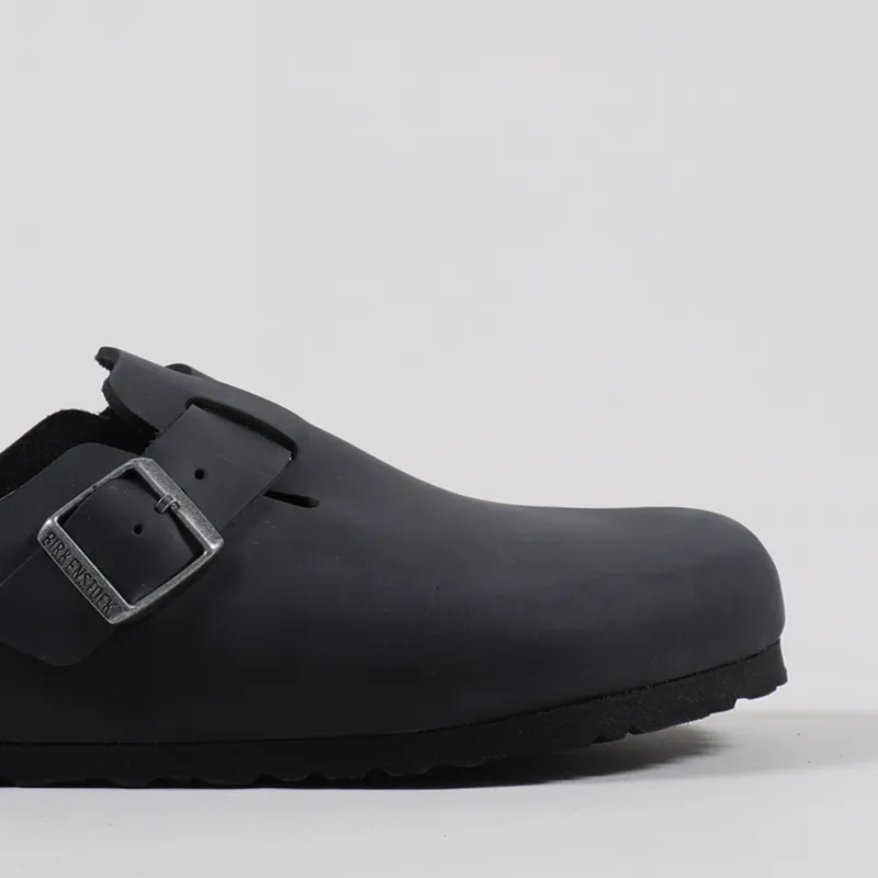 Birkenstock Boston BS Regular Fit Sandals NU Oiled Black-3