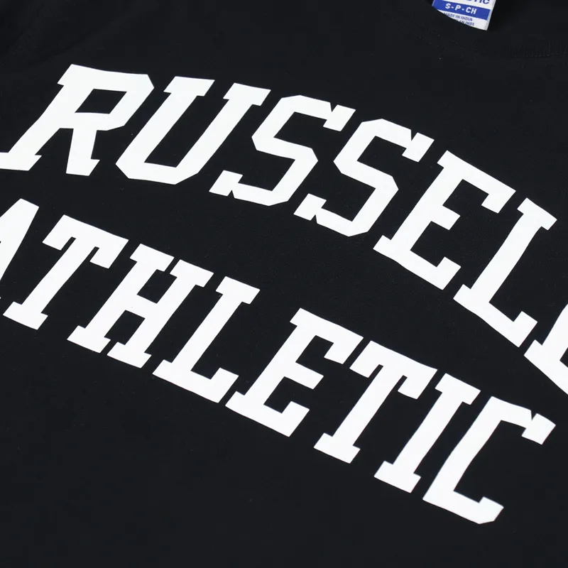 Russell Athletic Crew Neck T Shirt Black-4
