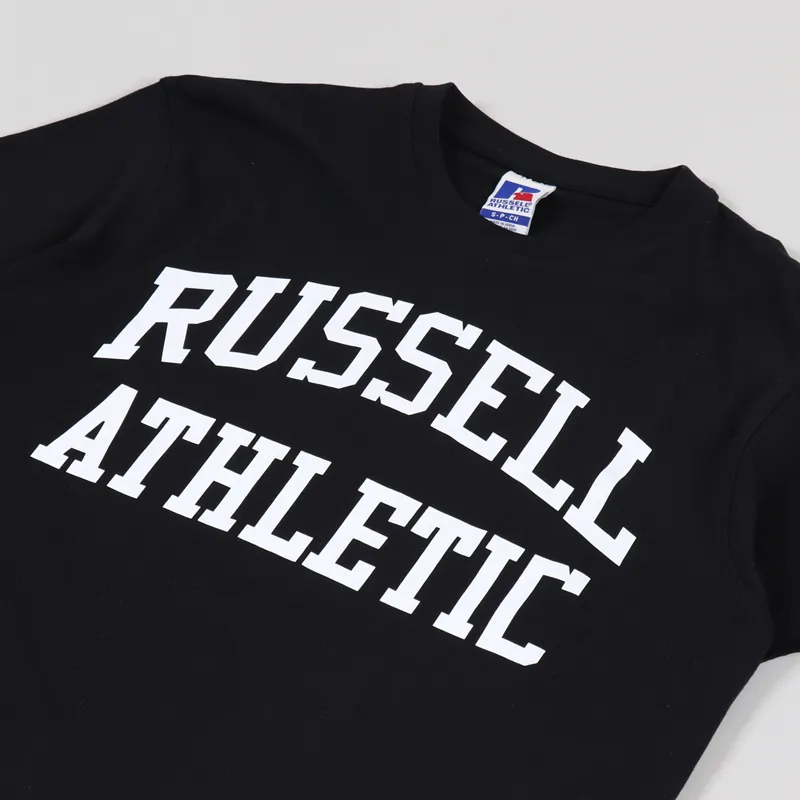 Russell Athletic Crew Neck T Shirt Black-1