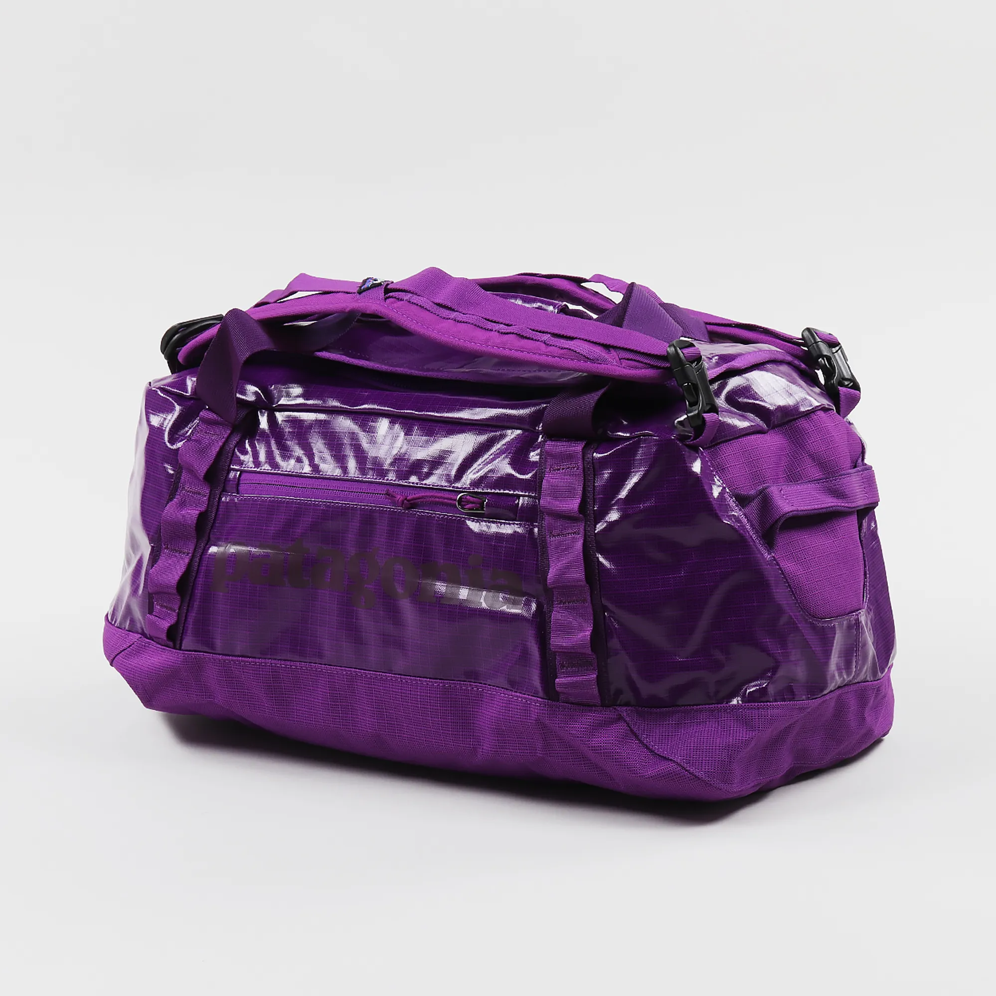 patagonia black hole wheeled duffel 45l purple Hole 70L Worn Wear telescoping handle or a haul loop on the side if you're travelling home for