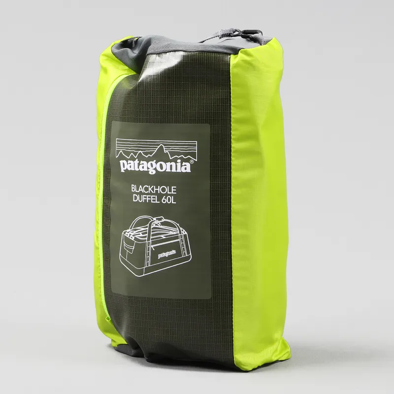 Patagonia Outdoor Luggage Black Hole Duffel 60L Bag Fatigue Green