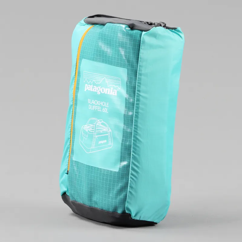 Patagonia Black Hole Duffel 60L Bag Turquoise Weekender Traveller