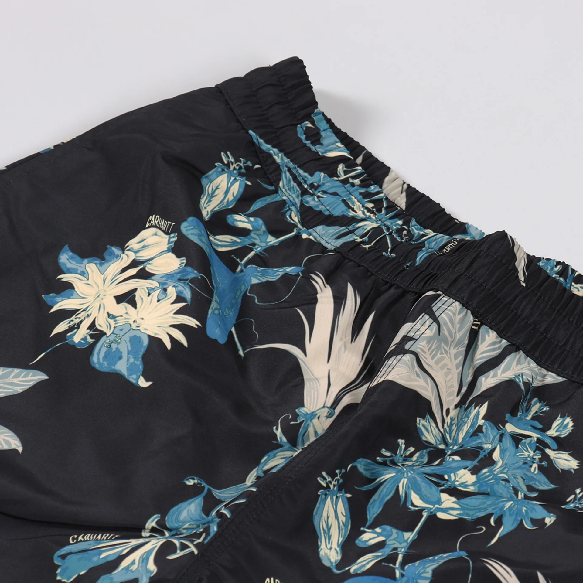 Carhartt WIP Drift Swim Trunk Hawaiian Floral Print Black