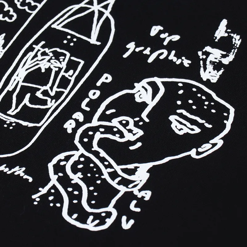 Polar Skate Co. Notebook Long Sleeve T Shirt Black-9