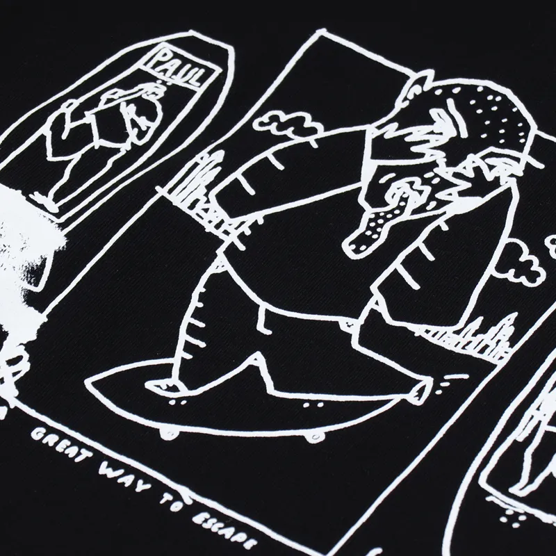 Polar Skate Co. Notebook Long Sleeve T Shirt Black-8