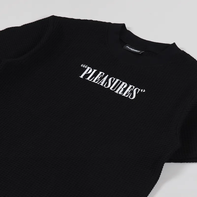 Pleasures Visions Waffle Knit Shirt Black-1