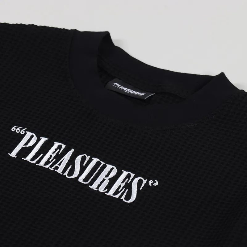 Pleasures Visions Waffle Knit Shirt Black-2