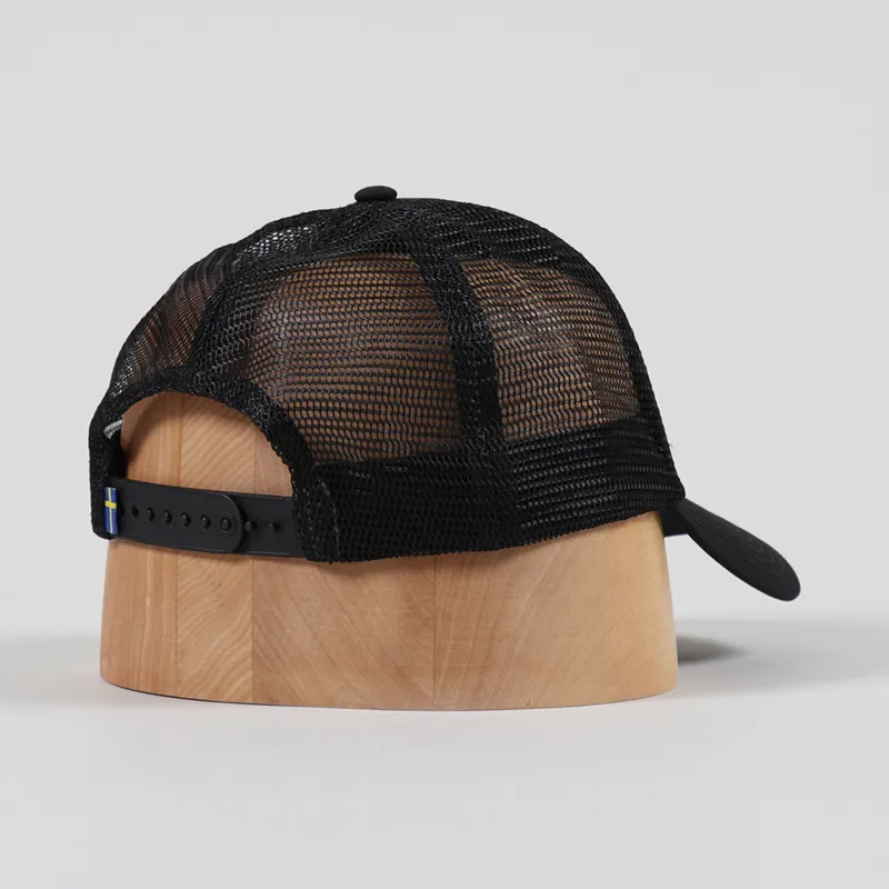 Fjallraven 1960 Logo Langtradarkeps Cap Black-1