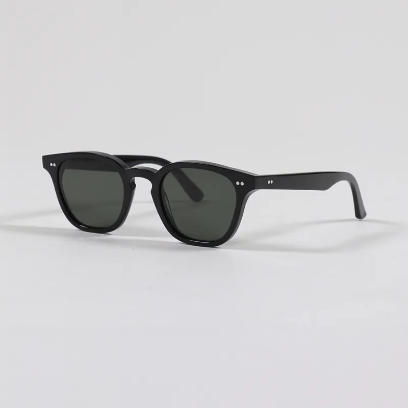 Monokel River Sunglasses Black Solid Green