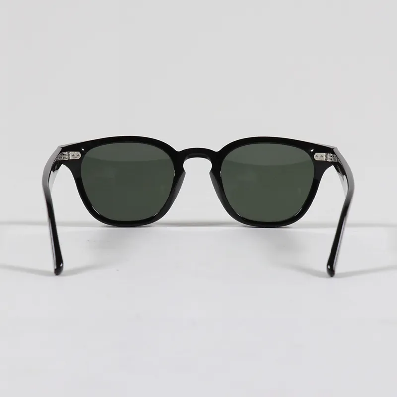 Monokel River Sunglasses Black Solid Green-5