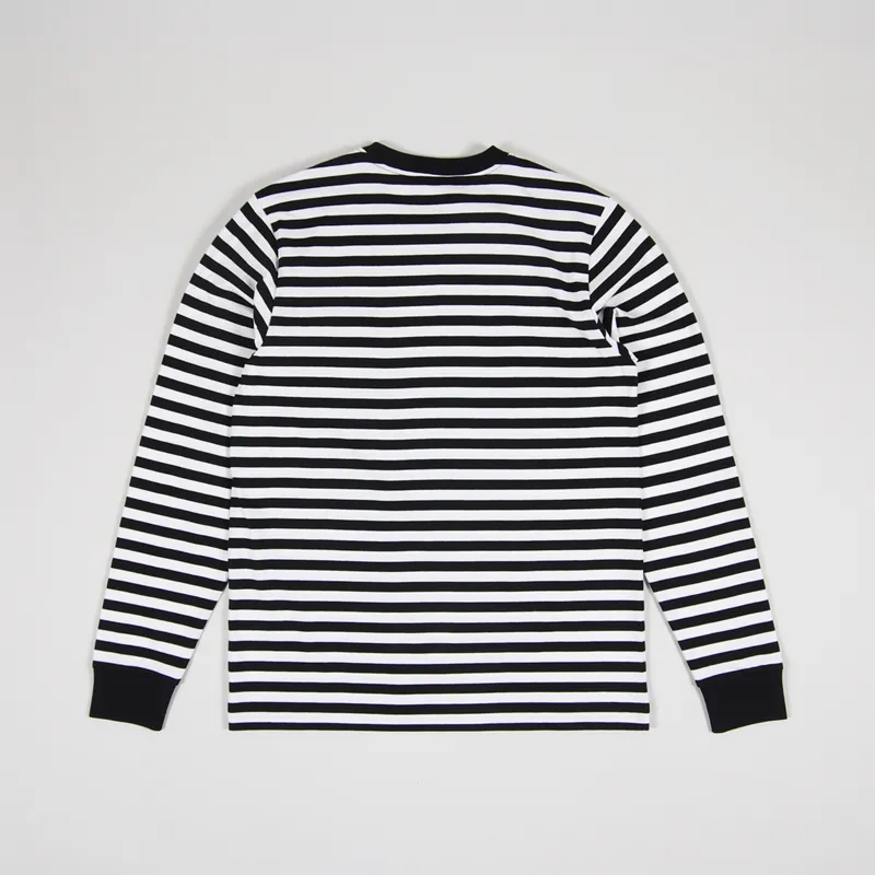 Carhartt WIP Long Sleeve Parker Pocket T Shirt Black Wax-4