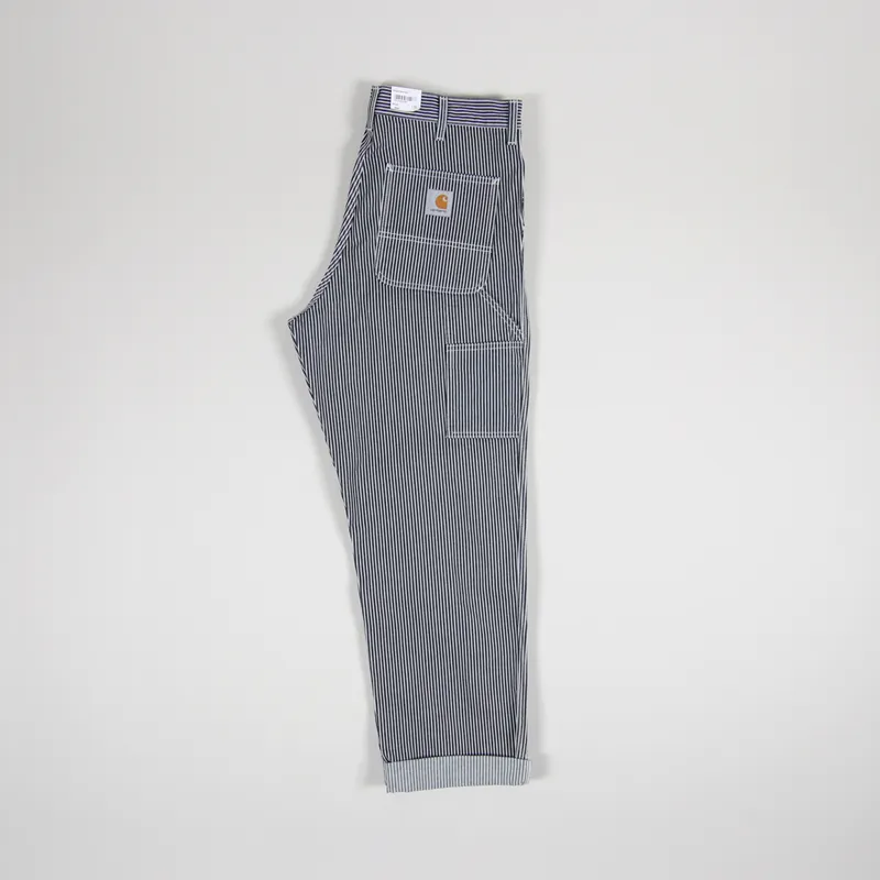 Carhartt WIP Single Knee Pant Blue White-2