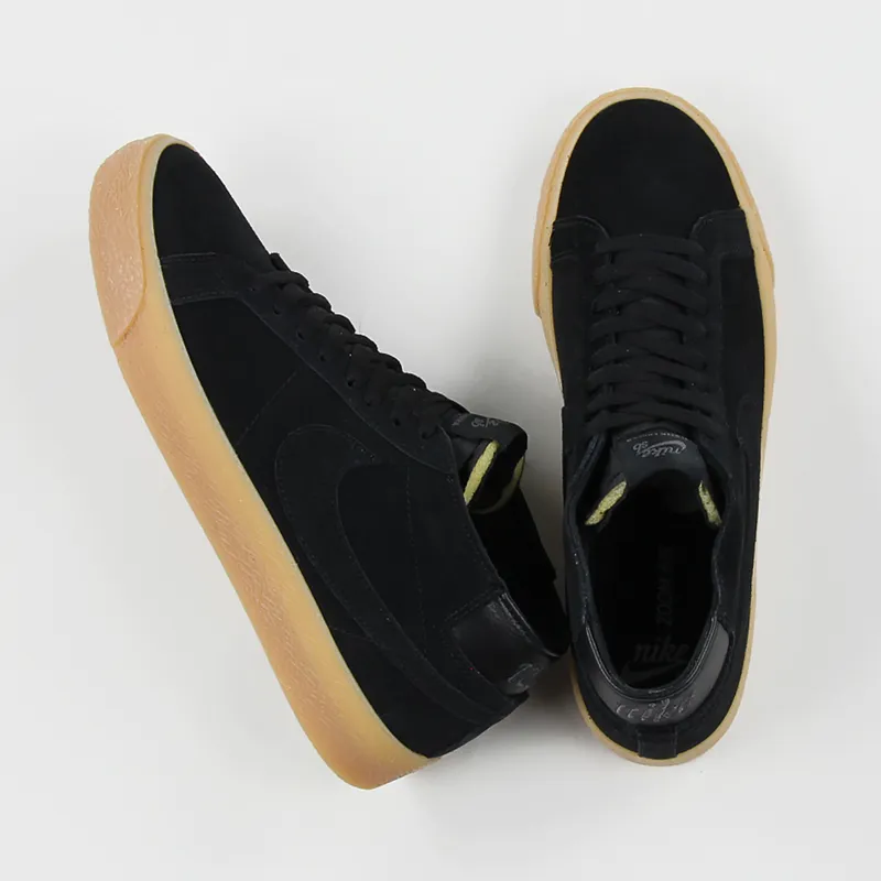 Nike SB Blazer Chukka Shoes Black-3