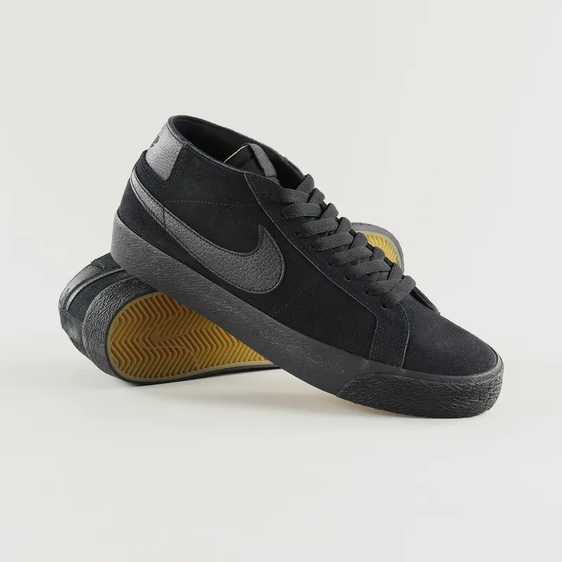 Nike SB Blazer Chukka Shoes Black Black