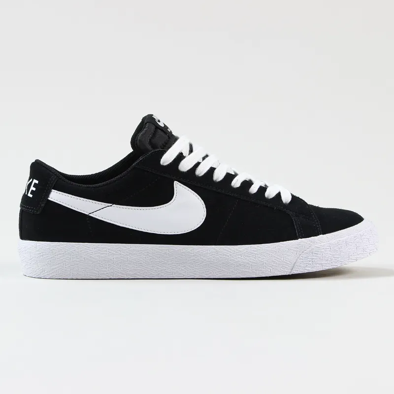 Nike SB Blazer Zoom Low Shoes Black White Gum