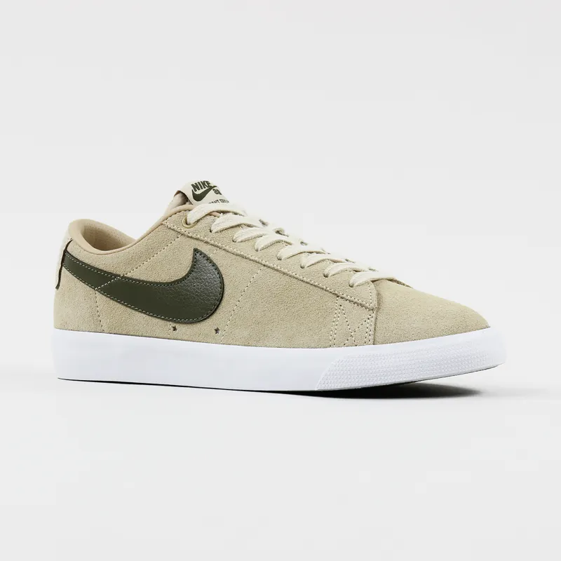 Nike SB Blazer Low GT Shoes Desert Ore Medium Olive-4