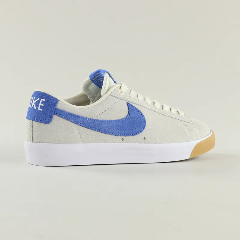 Nike SB Blazer Low GT Shoes Pale Ivory Pacific Blue White-8