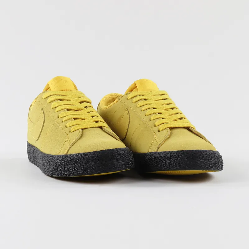 Nike SB Blazer Low Shoes Yellow Ochre Black-3