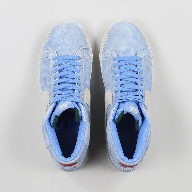 Nike SB Blazer Mid Shoes University Blue Light Bone-8