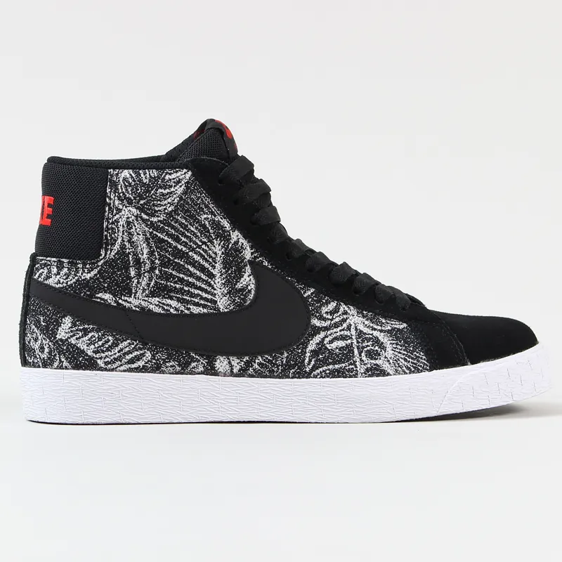 Nike SB Blazer Zoom Mid Shoes Black White