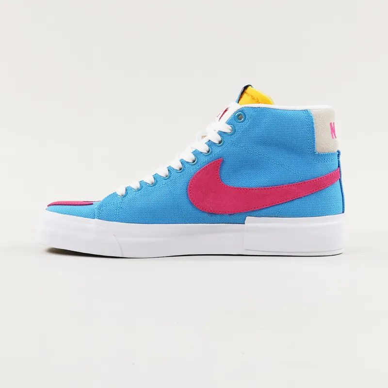 Nike SB Zoom Blazer Mid Edge Shoes Laser Blue Watermelon-2
