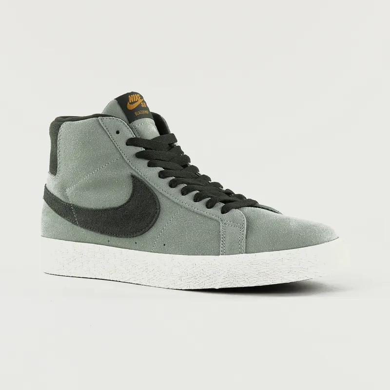 Nike SB Blazer Mid Shoes Jade Horizon Sequoia-6