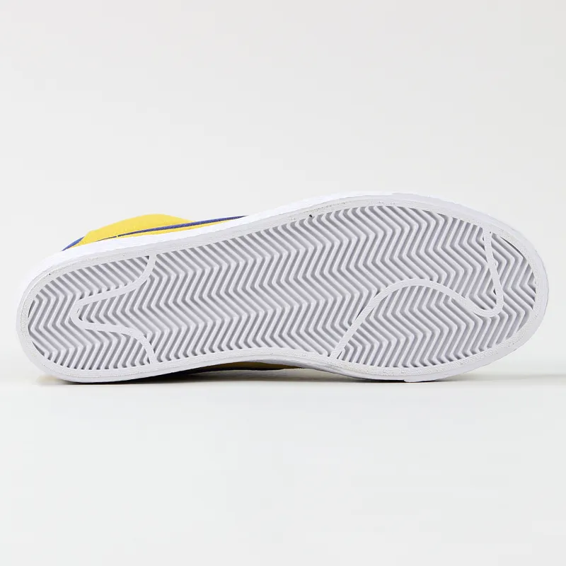 Nike SB Blazer Zoom Mid Shoes Tour Yellow Blue White-5