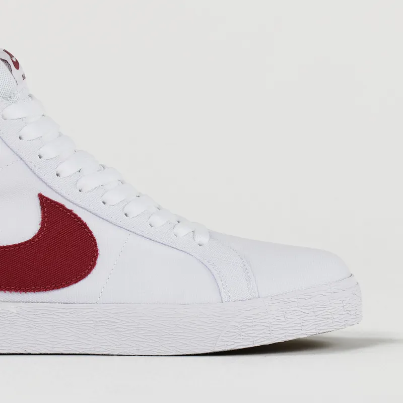 Nike SB Blazer Zoom Mid Canvas Shoes White Cedar-2