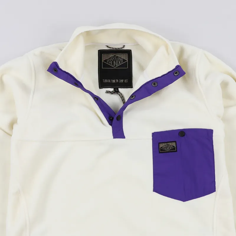 Charging Thunder Black Elk Peak Fleece Cream Purple-2