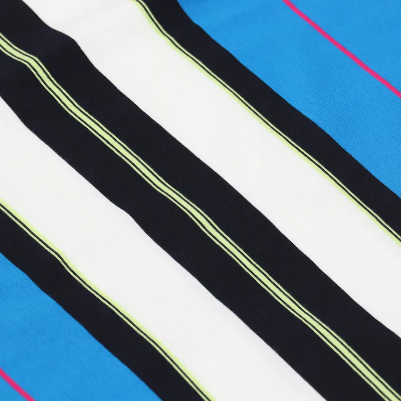 Carhartt WIP Long Sleeve Morgan Stripe Polo Azzuro-3