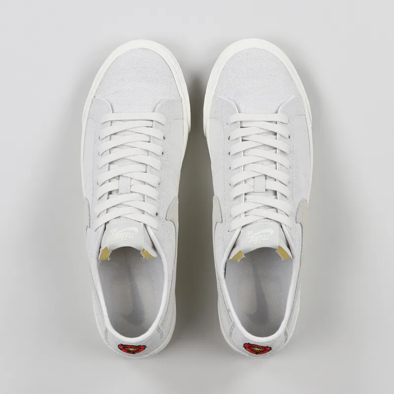 Nike SB Blazer Low Canvas Deconstructed Shoes Phantom Light Bone-7