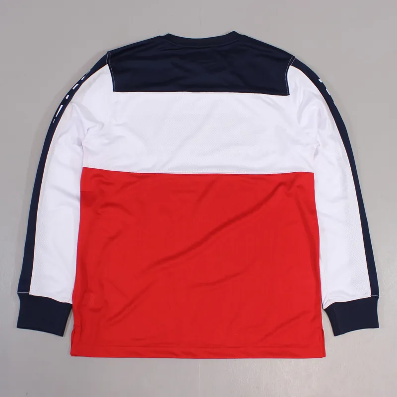 Stussy BMX Long Sleeve Jersey T Shirt Navy-2