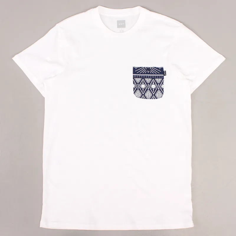 Huf Bandana Pocket T Shirt White