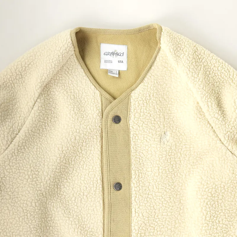 Gramicci Boa Fleece Jacket Ivory-2